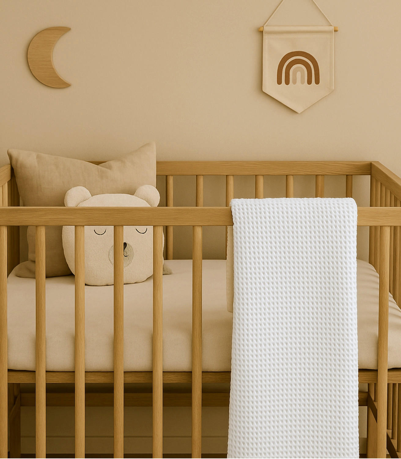BABYDECKE Cocoon. Plaid. 130x170 cm. Weiß - Weiß, Textil (130/170cm) - SOWL