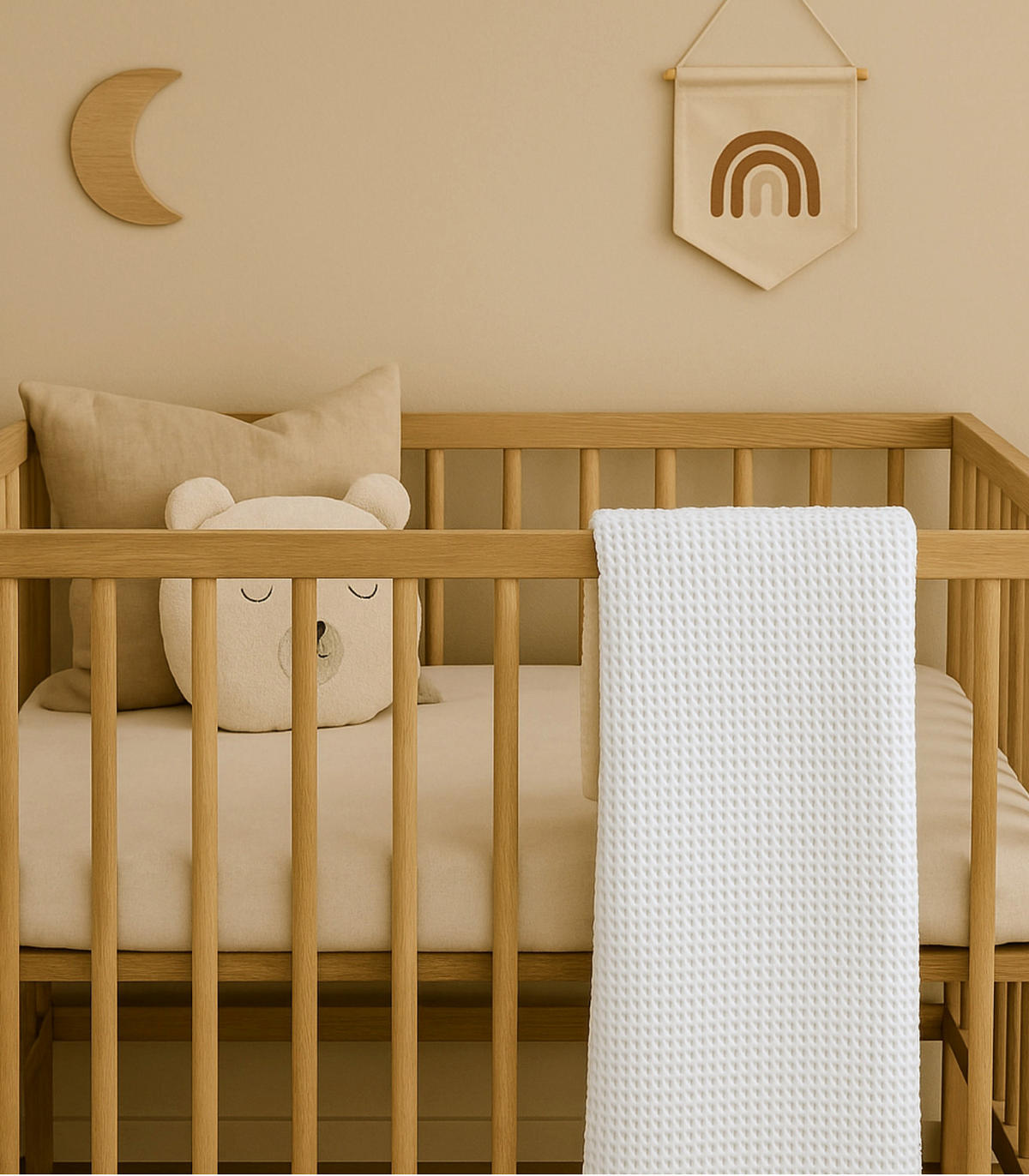 BABYDECKE Cocoon. Plaid. 130x170 cm. Weiß - Weiß, Textil (130/170cm) - SOWL