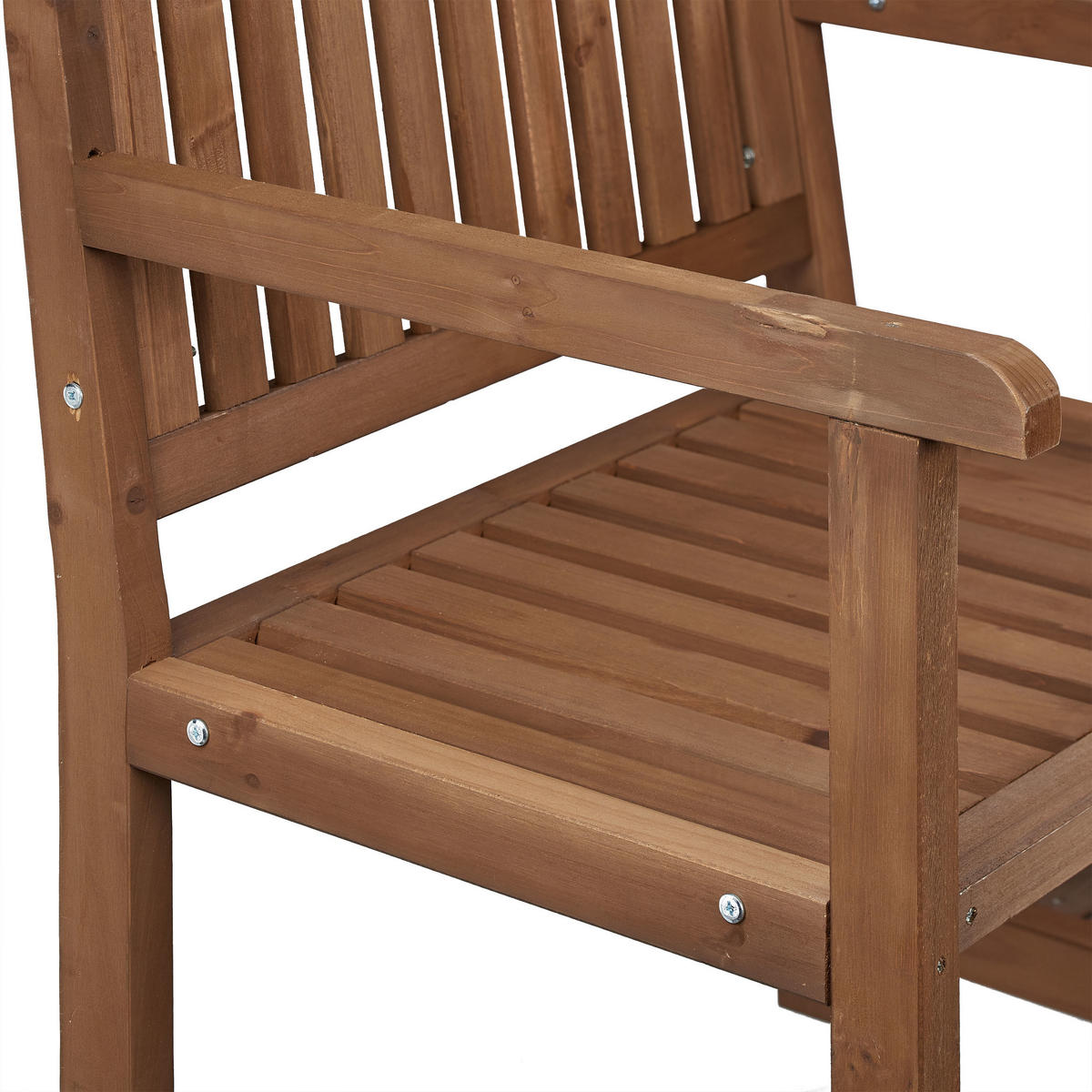 GARTENBANK - Braun, Holz (161/86/61cm) - Relaxdays