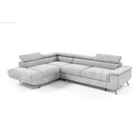 ECKSOFA Plato Mit Schlaffunktion - Hellgrau, Holzwerkstoff/Textil (268/202cm) - Fun Möbel