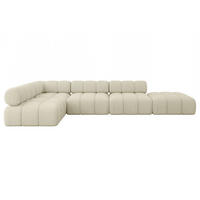 ECKSOFA modulares Sofa Favio-L2 - 380x190x70 cm Beige Bouclé - Beige, Holzwerkstoff/Textil (380/190cm) - ALTDECOR