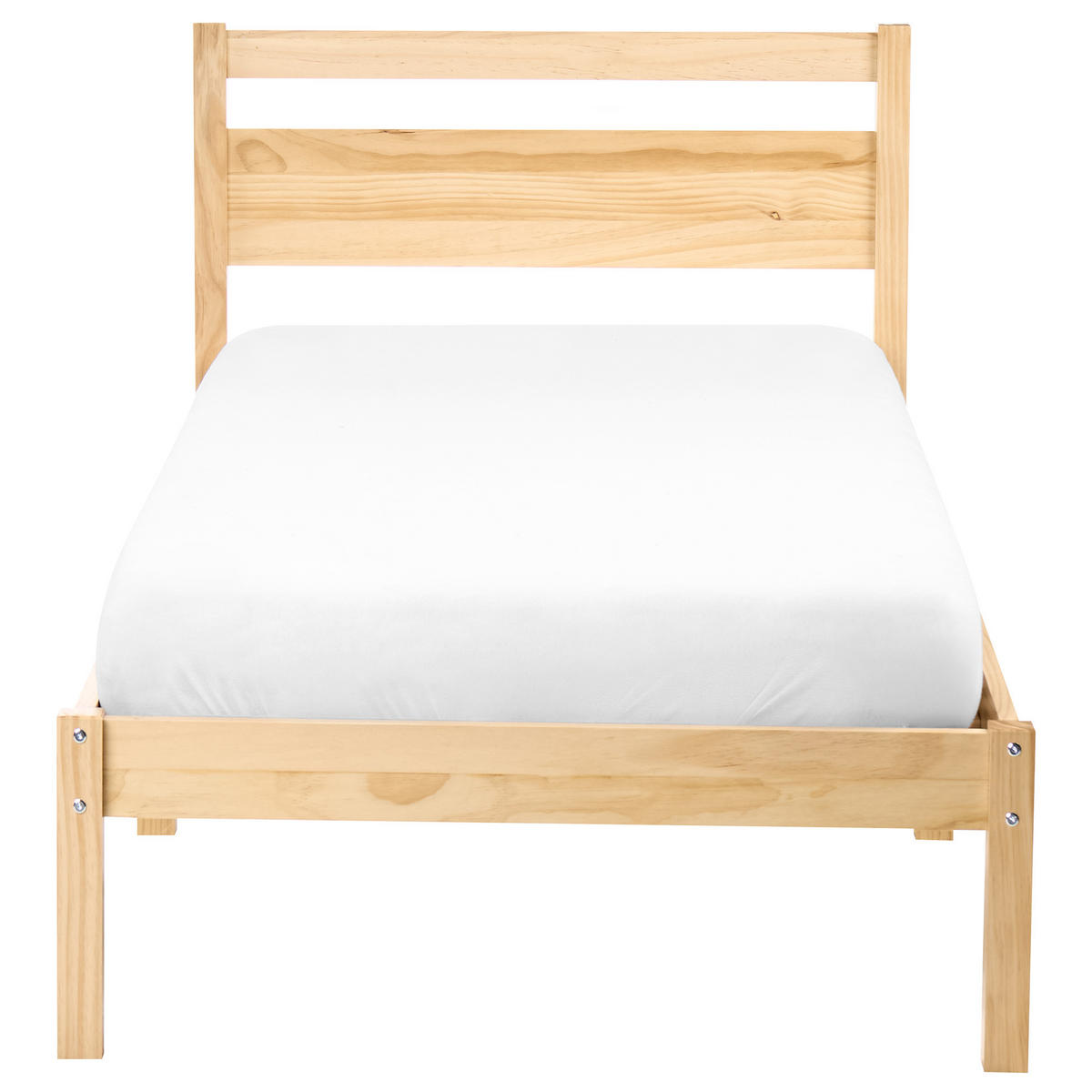 POSTEL s roštem 80/200 cm Borovicové dřevo Světle hnědá Mercurer - hnědá/světle hnědá, dřevo (80/200cm) - Beliani