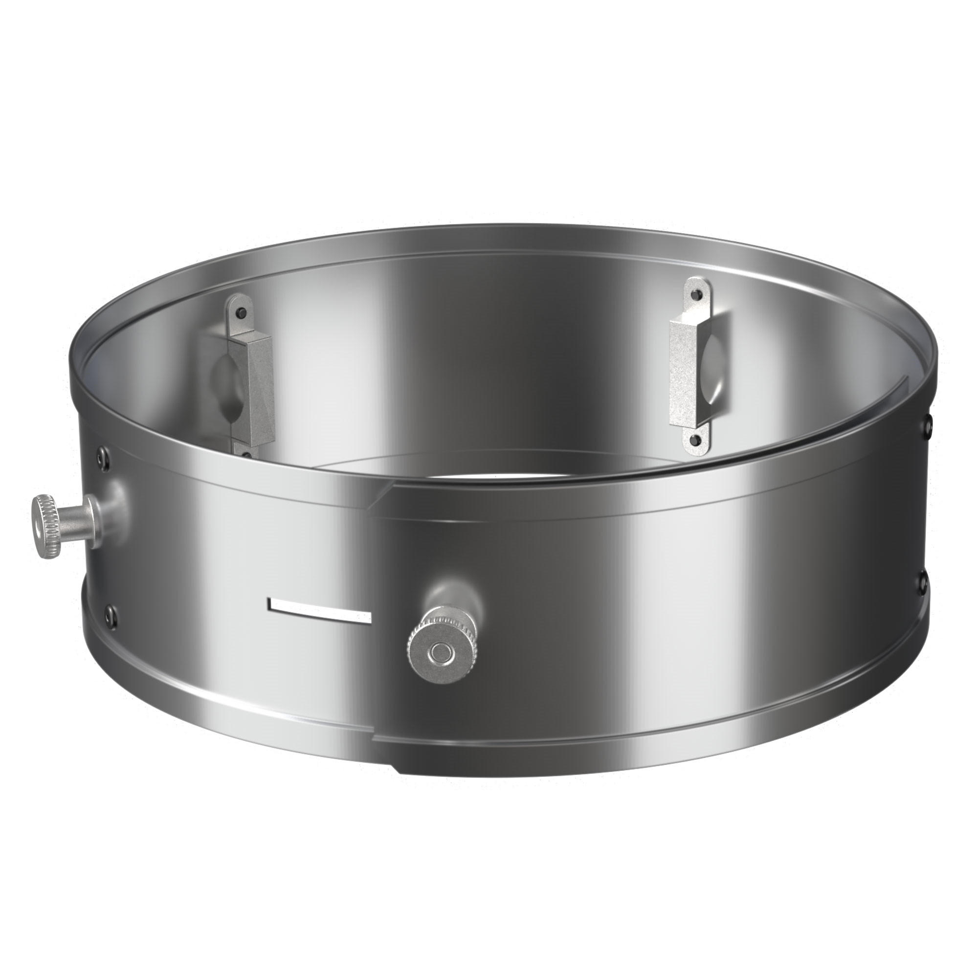 POWER RING FÜR RAKETENOFEN Ø25-35 cm - Silberfarben, Metall (25/9/25cm) - BBQ Boss