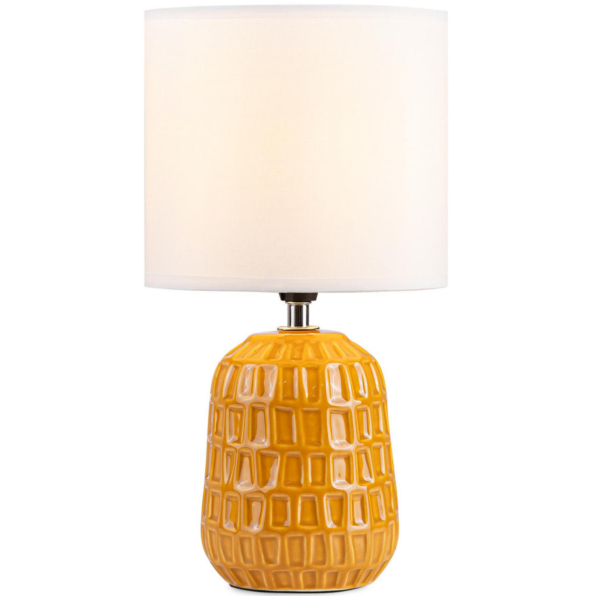 TISCHLAMPE STANDI 2-er Set, Honiggelb - Honig, Keramik/Textil (17/17/32cm) - KONSIMO®