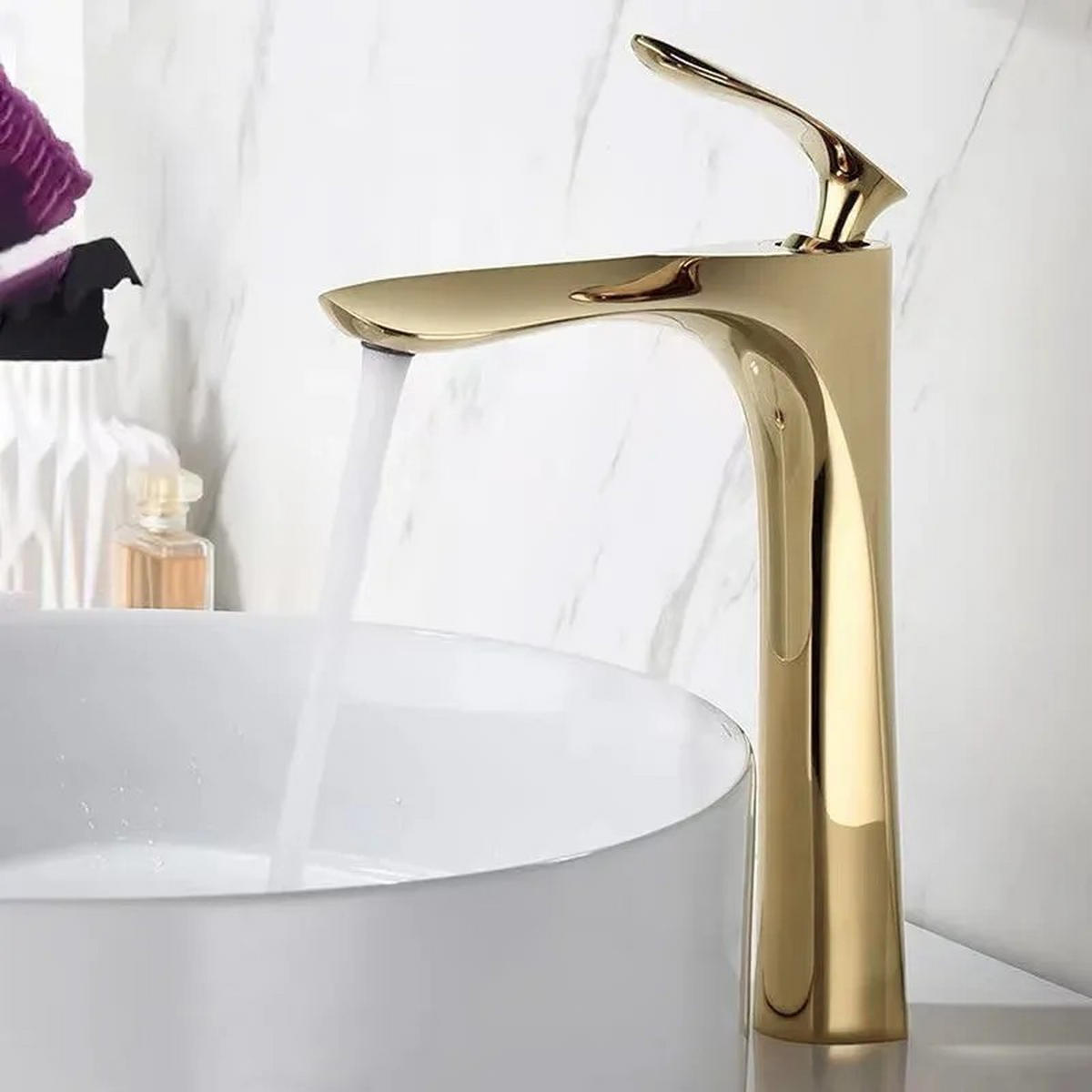 WASCHBECKENARMATUR Rea Orbit Gold High - Goldfarben, Metall (4.5/29/19cm) - REA