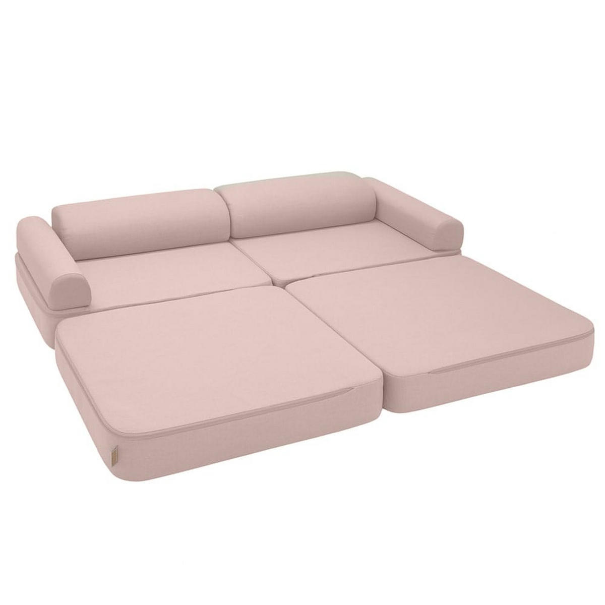 MODULSOFA FüR KINDER Premium Outzy, rosiges Rosa - Pink, Textil (160/24/24cm) - MeowBaby