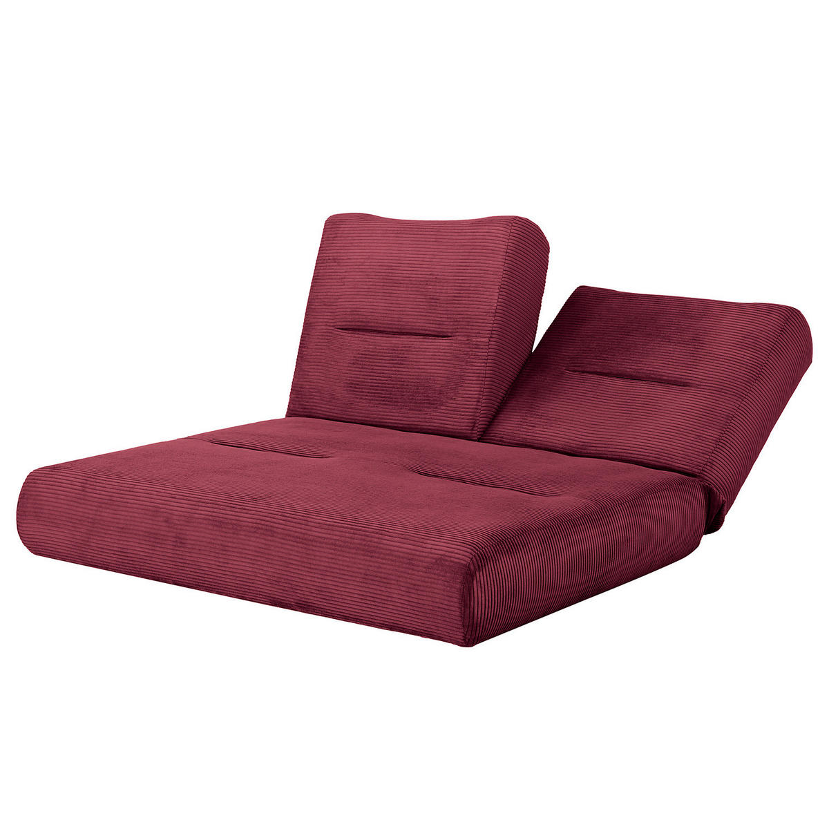 SCHLAFSOFA - Cordstoff - Beere, Textil (159/88/160cm) - home24