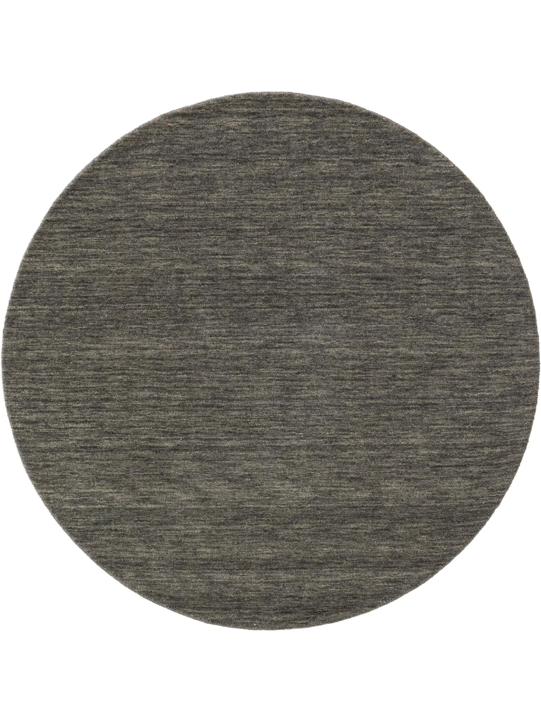 WOLLTEPPICH rund Jamal Grau ø 160 cm rund - Grau, Textil (160/160cm) - benuta Nest