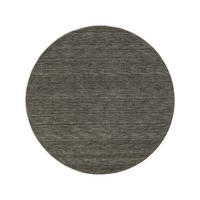 WOLLTEPPICH rund Jamal Grau ø 200 cm rund - Grau, Textil (200/200cm) - benuta Nest