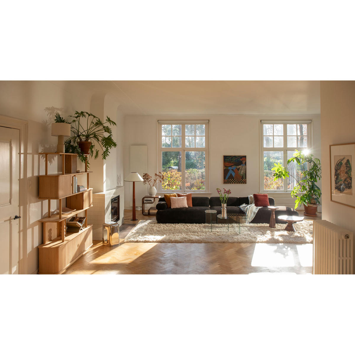 SOFA 4,5-SITZER Rembrandt Rechts Dunkelbraun - Braun, Kunststoff (402/68/97cm) - Zuiver