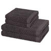FROTTIERSET Harmony 4-teilig - Dunkelgrau, Textil (50/100cm) - Ross