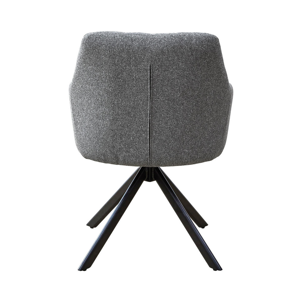 ESSZIMMERSTUHL SORA Stoff Grau - Schwarz/Grau, Textil/Metall (55/83/51cm) - SVITA