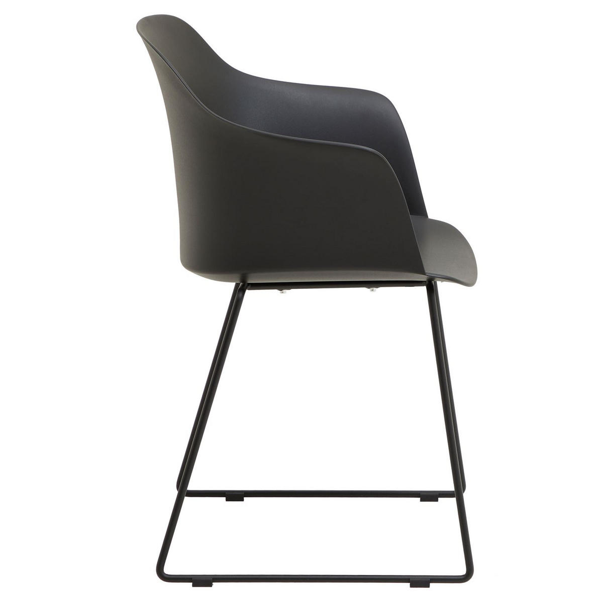 GARTENSTÜHLE FORO 4ER-SET - Schwarz, Textil (58/82/52cm) - IDIMEX