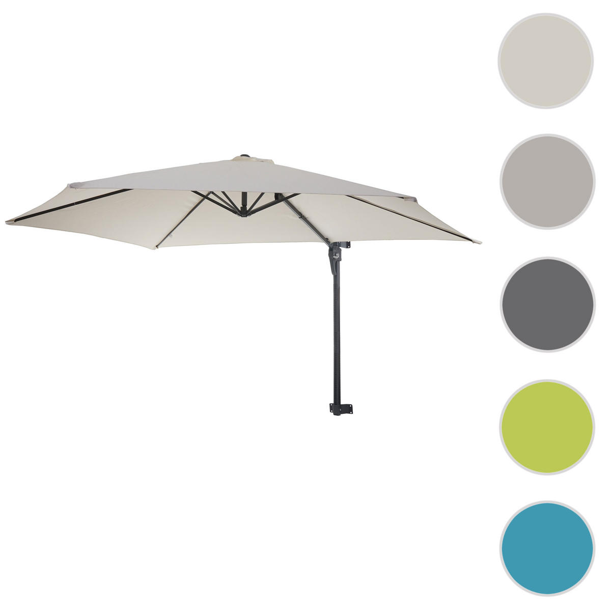 WANDSCHIRM 3M NEIGBAR Cremeweiß - Weiß, Textil (300/280cm) - MCW
