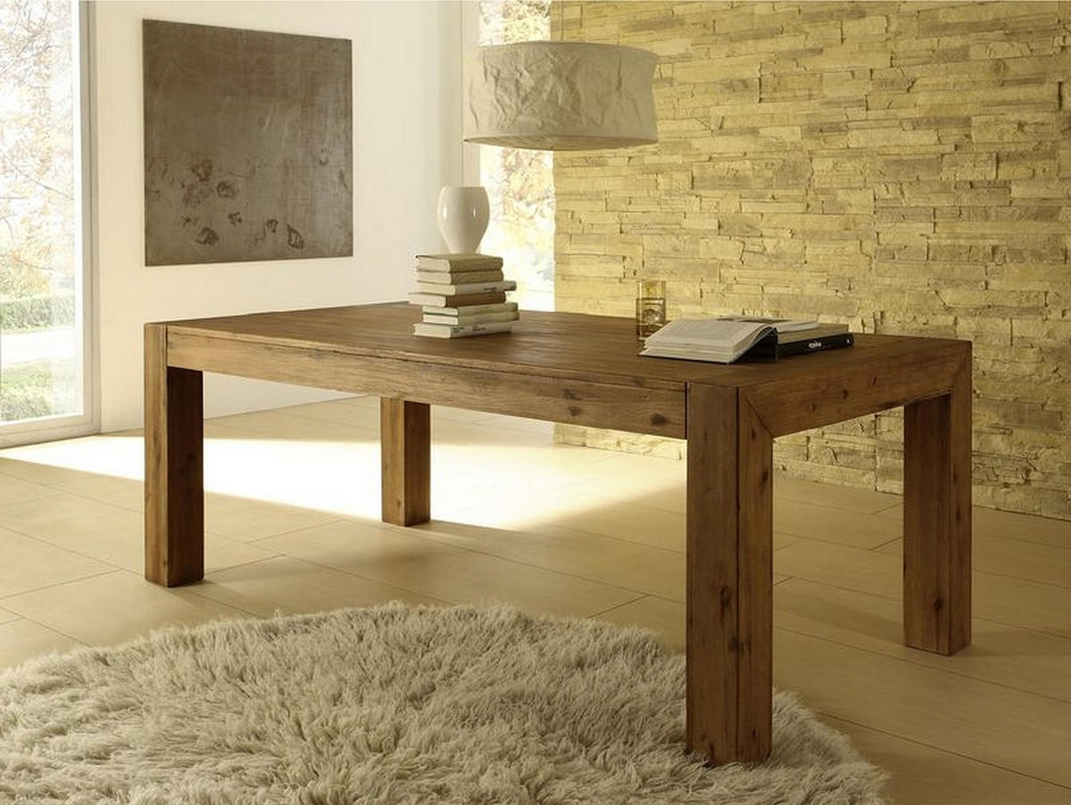 ESSTISCH Florenz - Akaziefarben, Holz (180/90/77cm) - Sedex
