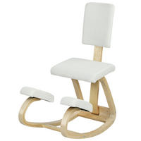 BÜROSTUHL Cremeweiß Birkenholz, Polyester 84xx51x93 xm - Weiß, Holz (51/93/84cm) - DESIGN IN
