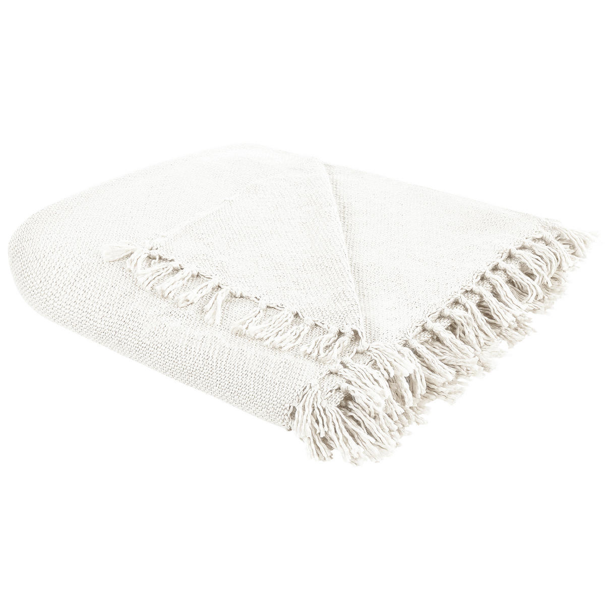 DECKE Weiß 200/220 cm Chaohani - Weiß, Keramik (200/220cm) - Beliani
