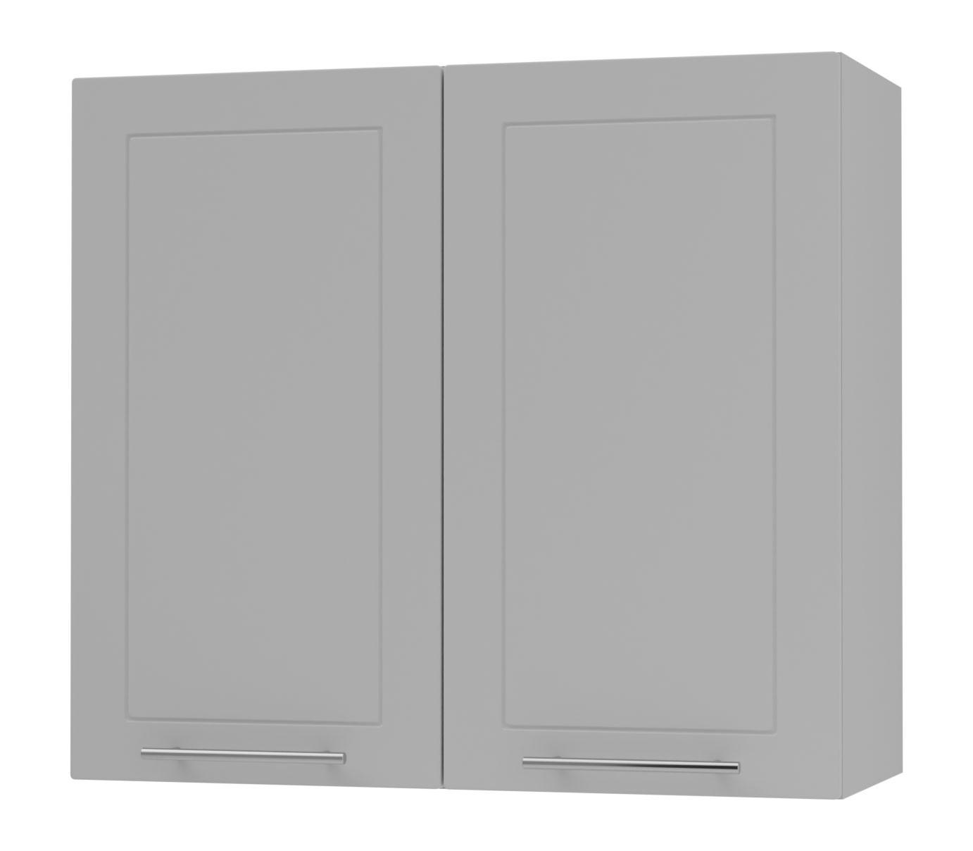 Feldmann-Wohnen Küchenhängeschrank Grau, Grau 80x72x32.5 cm