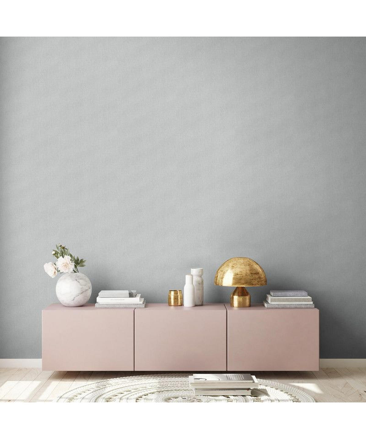 VLIESTAPETE Grau 53/1005 cm - Grau, Textil (53/1cm) - KUNSTLOFT