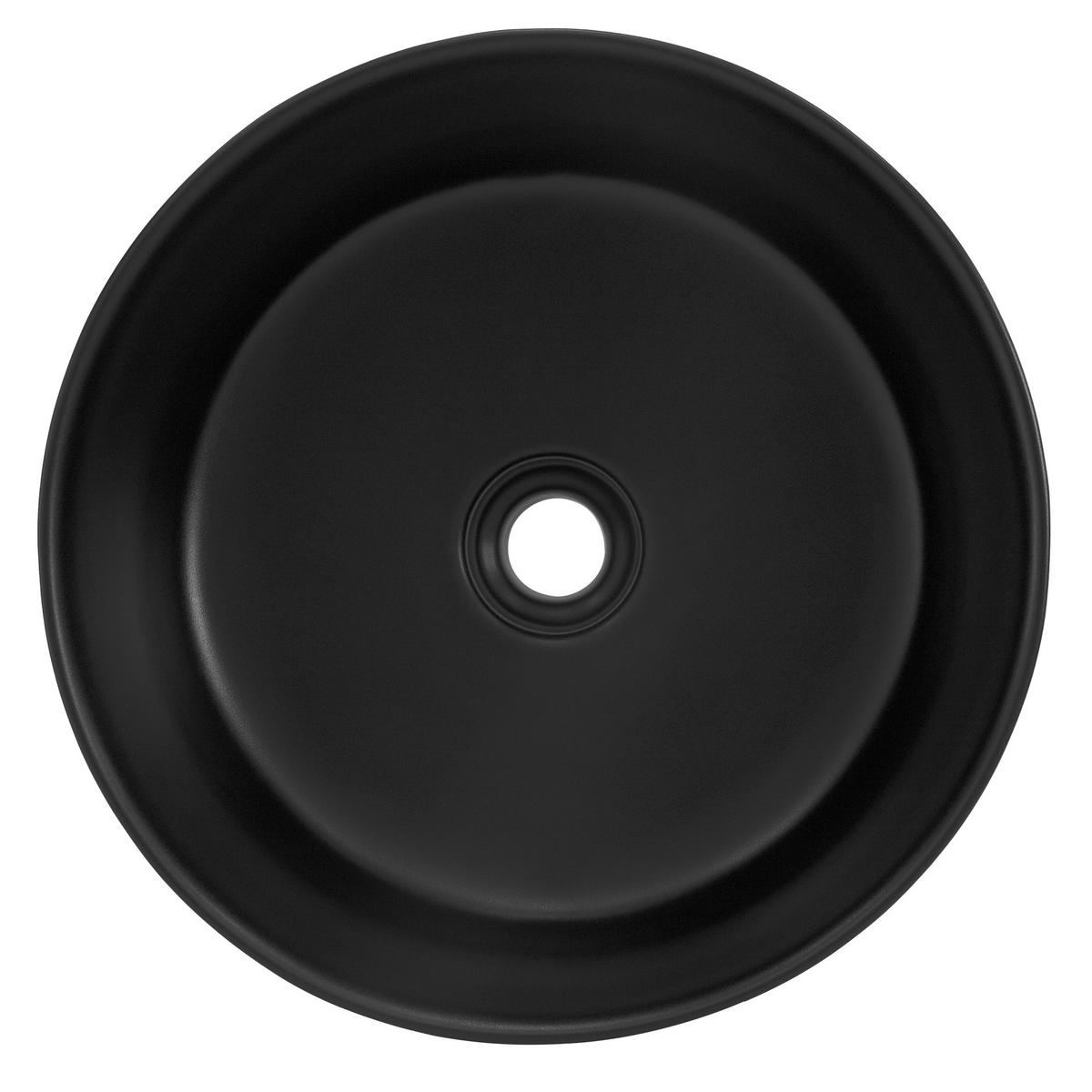WASCHBECKEN - Schwarz, Keramik (41/18/41cm) - ML-DESIGN