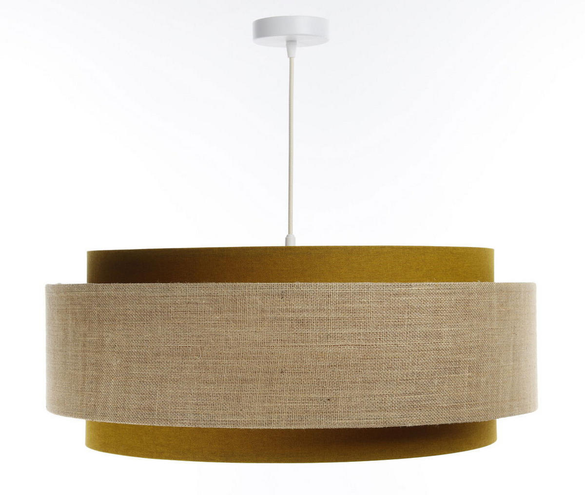 HÄNGELEUCHTE Grün 60/25 cm - Beige, Kunststoff (60/1.9/25cm) - ONZENO