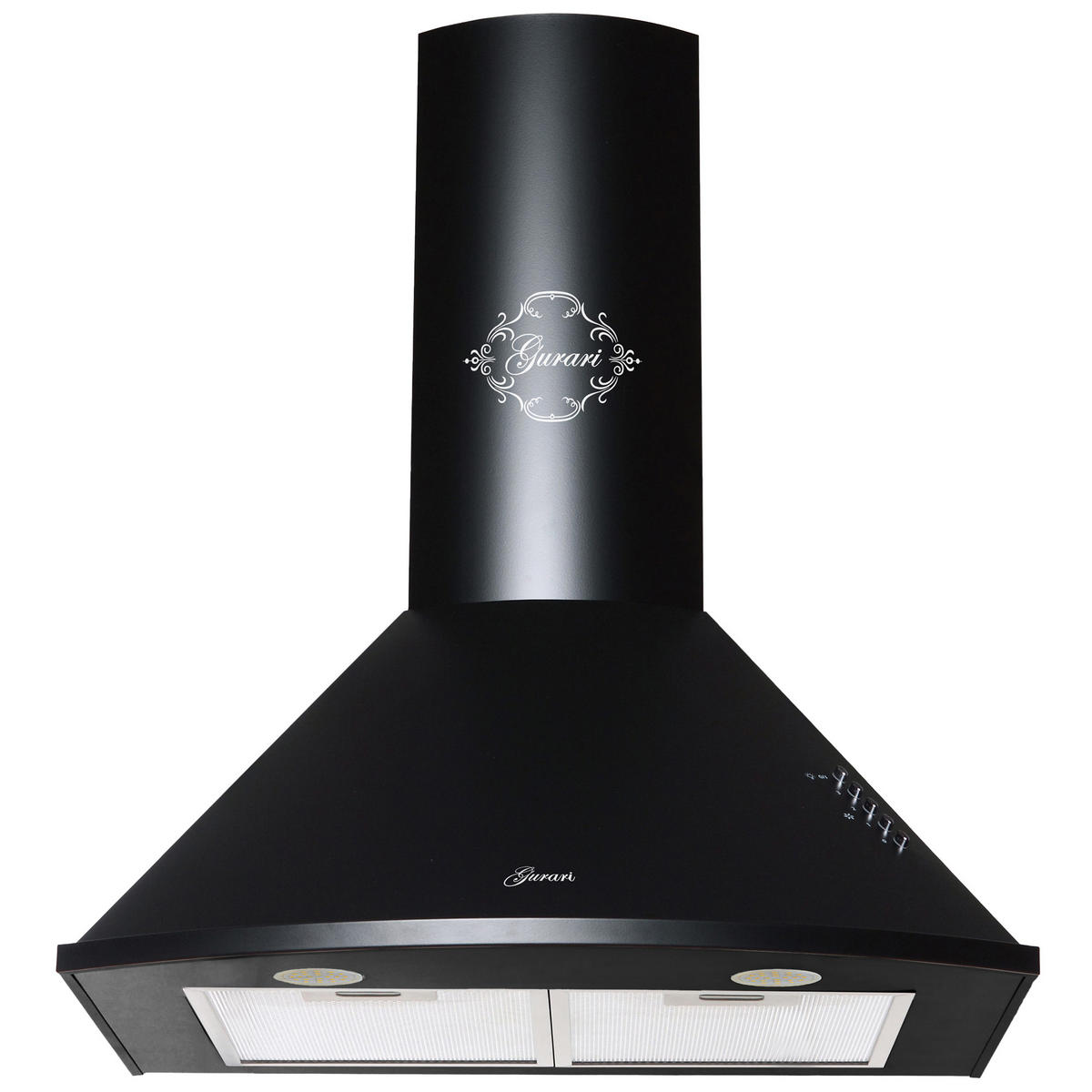 DUNSTABZUGSHAUBE GCH C 046 BL 6 N 60 cm Schwarz - Schwarz, Metall (60/117/50cm) - Gurari