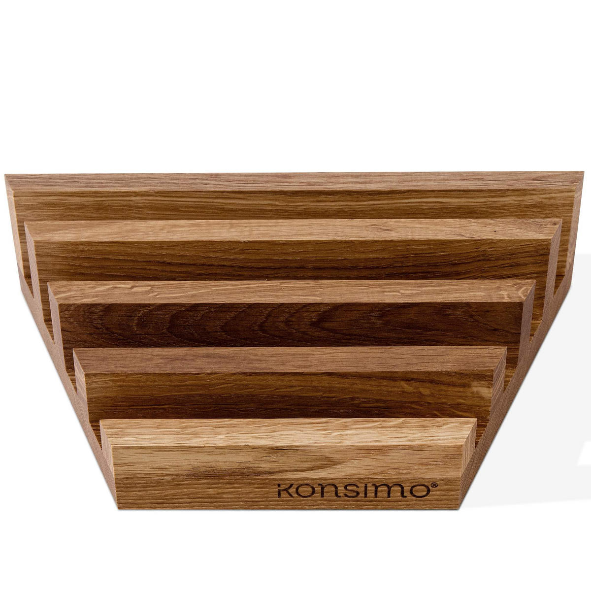 KÜCHENBRETTCHENHALTER HEMERO - Eichefarben, Holz (19/32/8cm) - KONSIMO®