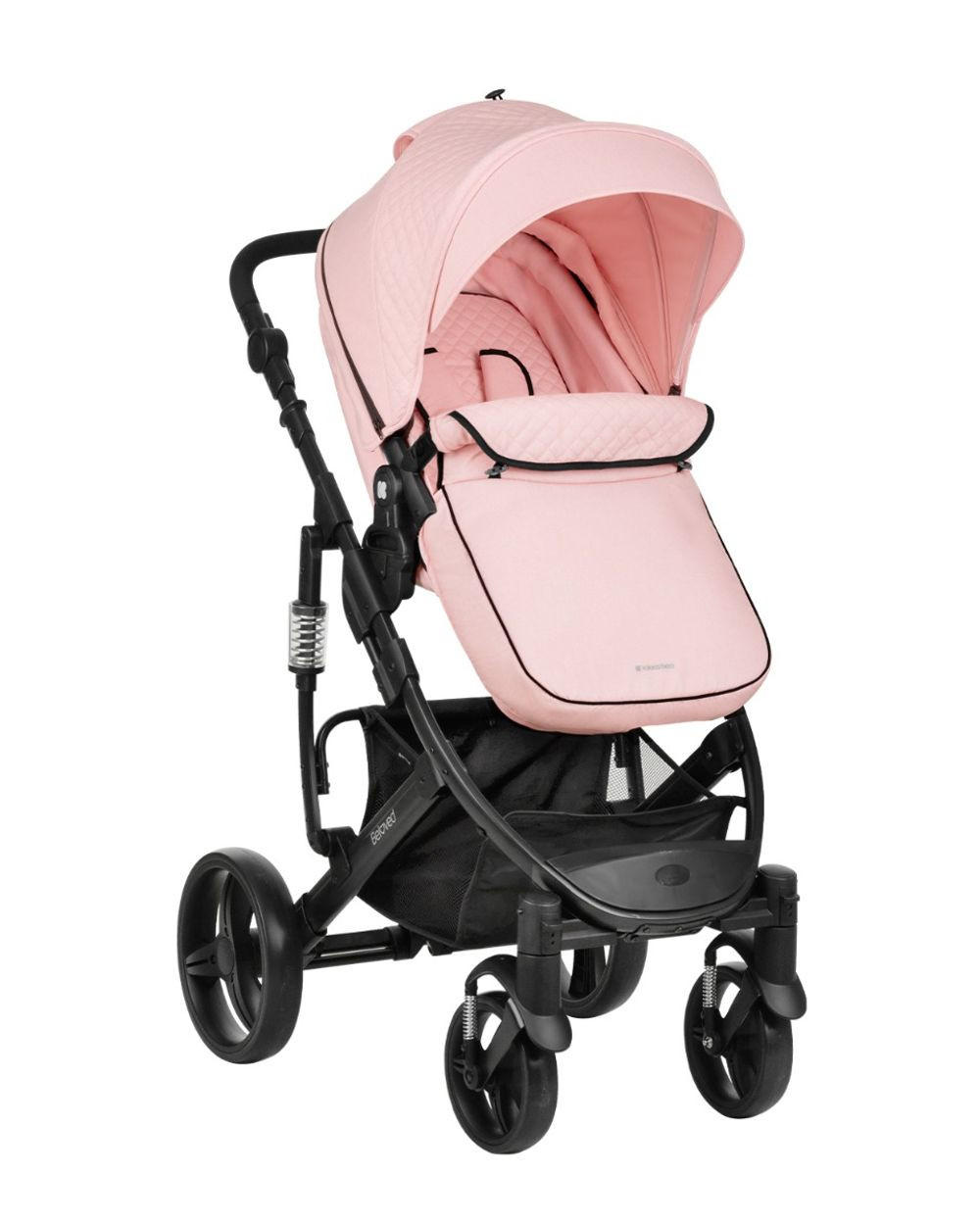 KOMBIKINDERWAGEN 3 in 1 Beloved pink Babywanne Autositz Wickeltasche faltbar - Pink, Metall (77/58.9/109cm) - Kikka boo