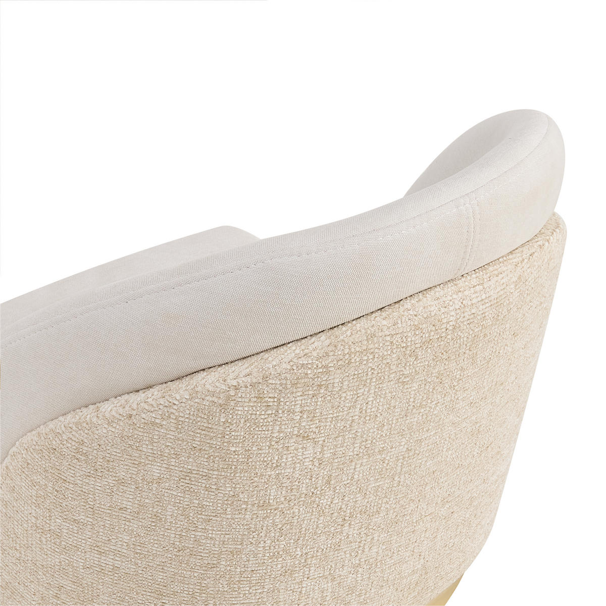 STUHL-SET DE-35875 4 Stück mit Goldbeinen Beige - Beige, Metall (52/85/59cm) - ComfortXL