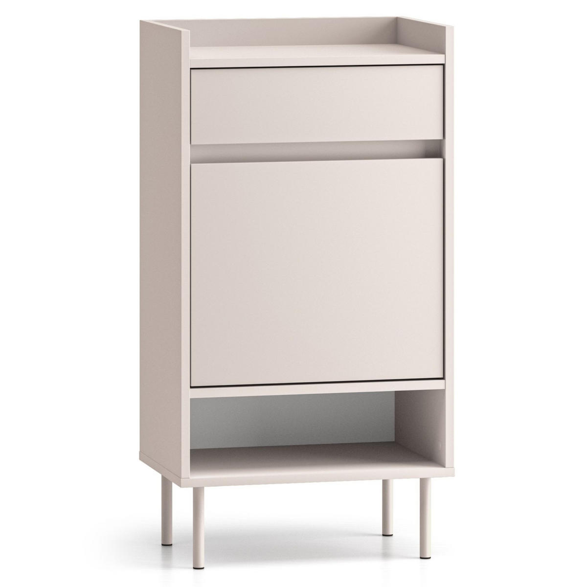 SCHUHSCHRANK Dioce Kaschmirgrau mit Schublade 50 cm - Taupe, Holz/Holzwerkstoff (49.8/95/33.3cm) - Selsey