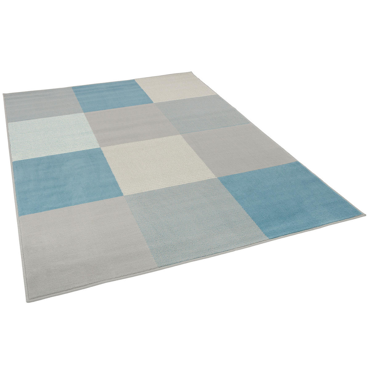 TEPPICH MODERN TRENDLINE KARO - Blau, Textil (120/170cm) - Pergamon