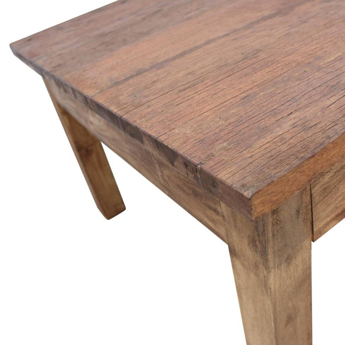 COUCHTISCH Massives Mahagoniholz 98x73x45 cm - Braun, Holzwerkstoff (98/73/45cm) - furnicato