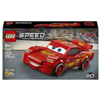 KLEMMBAUSTEINE Lightning McQueen Speed Champions - Rot, Kunststoff (14.1/6.1/26.2cm) - Lego