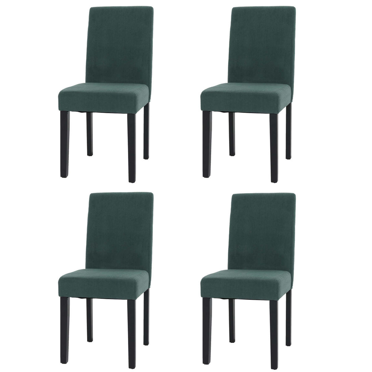 ESSZIMMERSTUHL Grün 4er-Set - Grün, Textil (42/90/50cm) - MCW