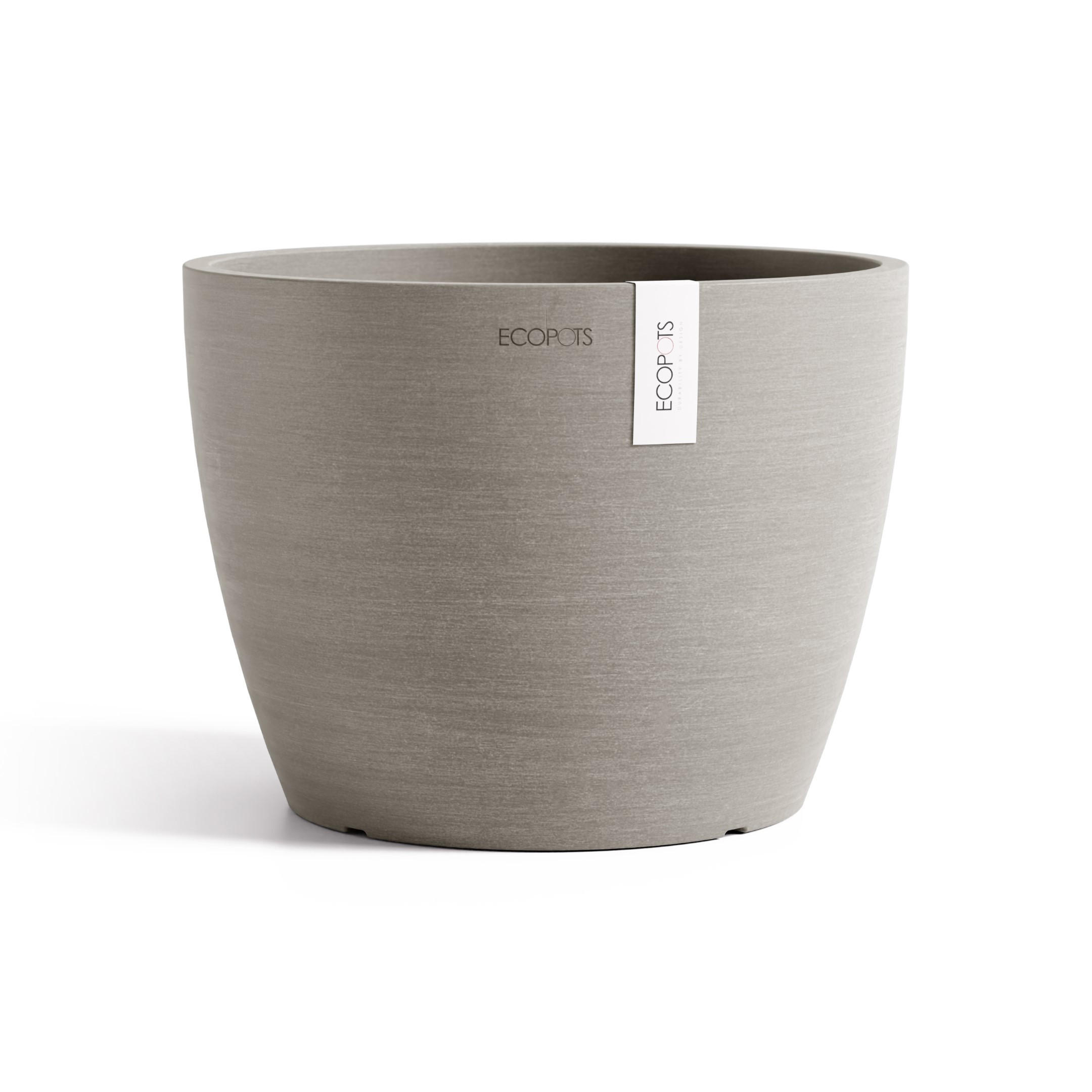 Ecopots Blumentopf Taupe 17.7 cm