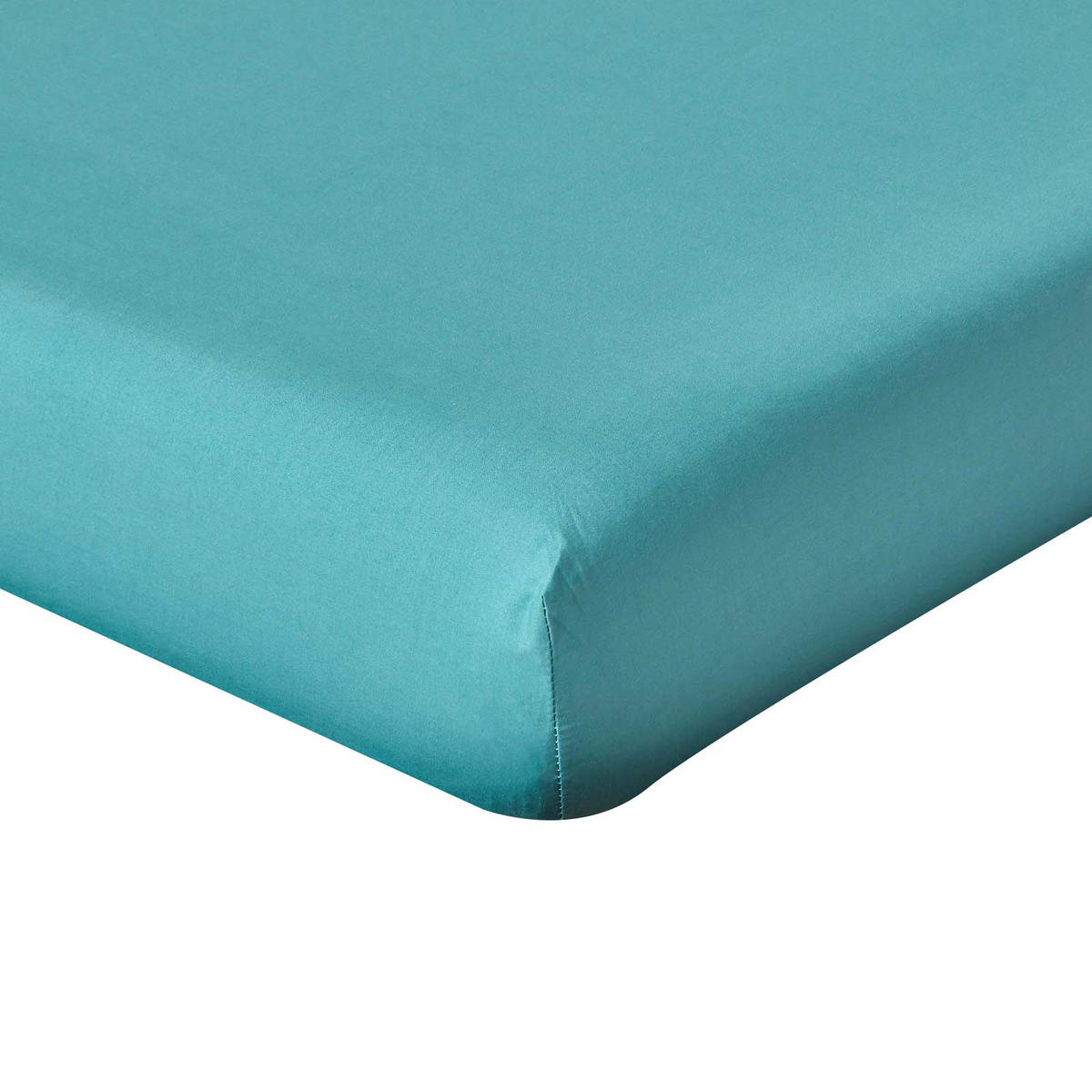 PERKAL-SPANNBETTLAKEN, Ägyptische Baumwolle, Fadendichte 200 - Grün, Textil (160/200cm) - Homescapes
