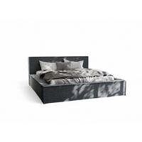 POLSTERBETT Aldana Komplettset - Dunkelgrau, Holzwerkstoff/Textil (140/200cm) - Fun Möbel