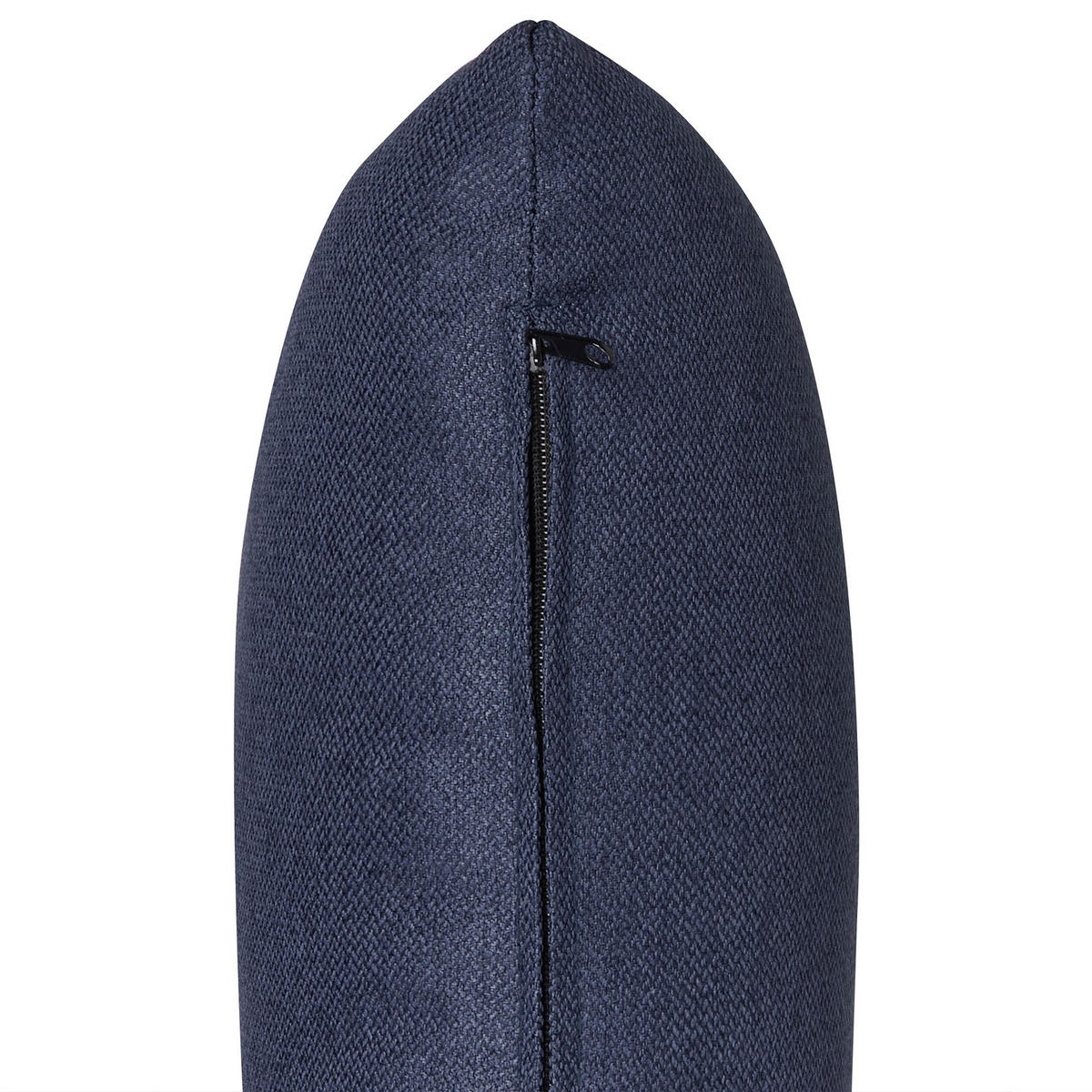 2-SITZER-SOFA Leinen dunkelblau Malmos - Blau/Schwarz, Textil (196/78/85cm) - Beliani