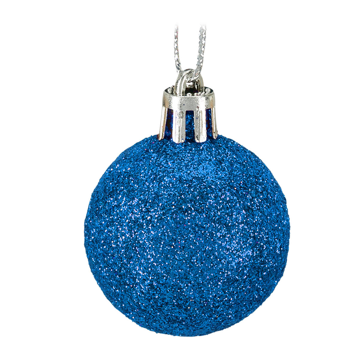 WEIHNACHTSKUGELN-SET 50-tlg. - Blau, Kunststoff (6/7/6cm) - Relaxdays