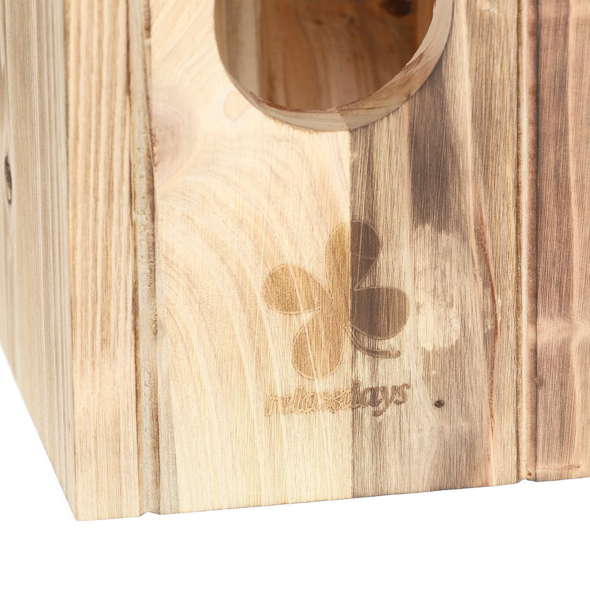 NISTKASTEN - Hellbraun, Holz (15/25/21.5cm) - Relaxdays