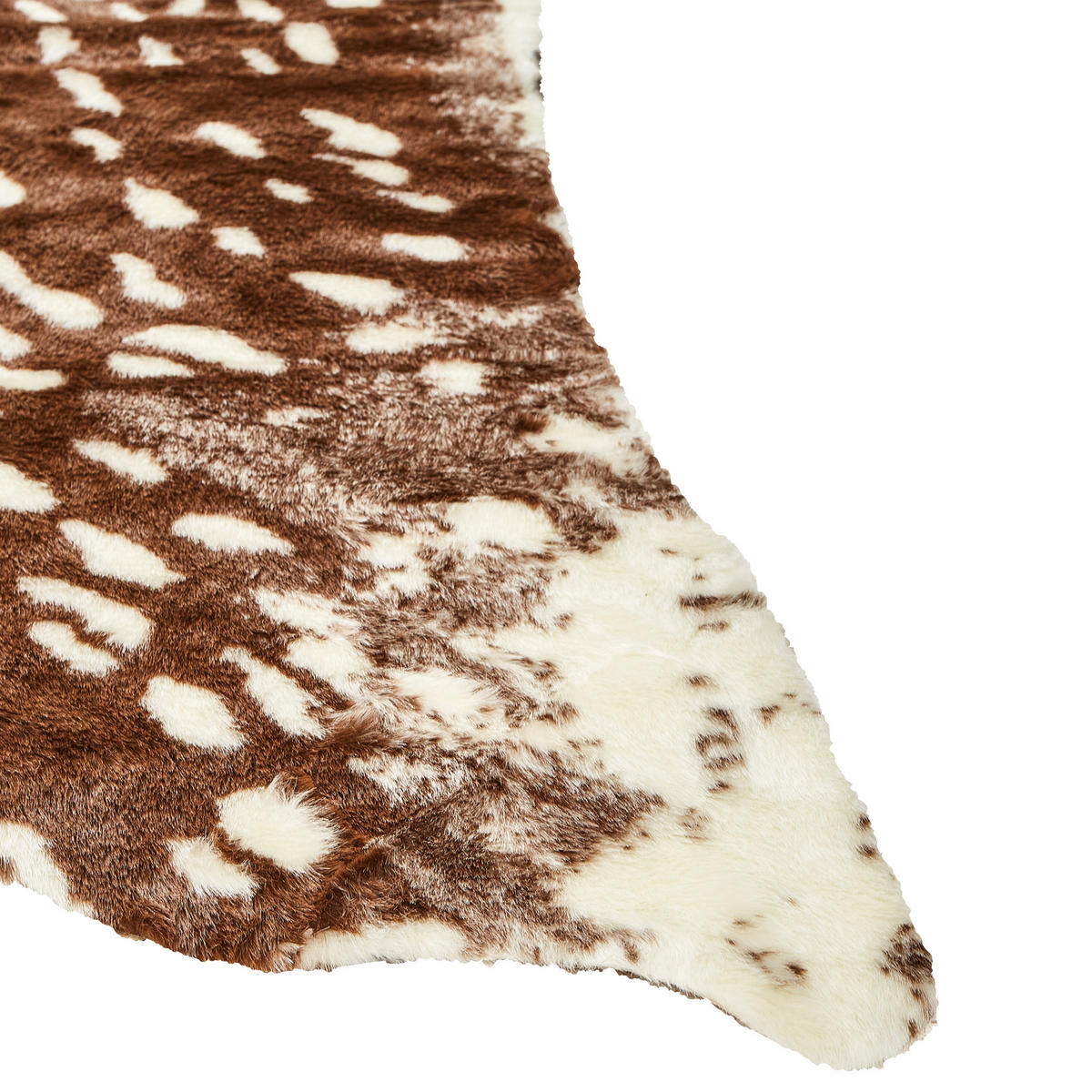 KUHFELL-TEPPICH Zeil 170/130 cm - Braun/Weiß, Textil (130/170cm) - Beliani