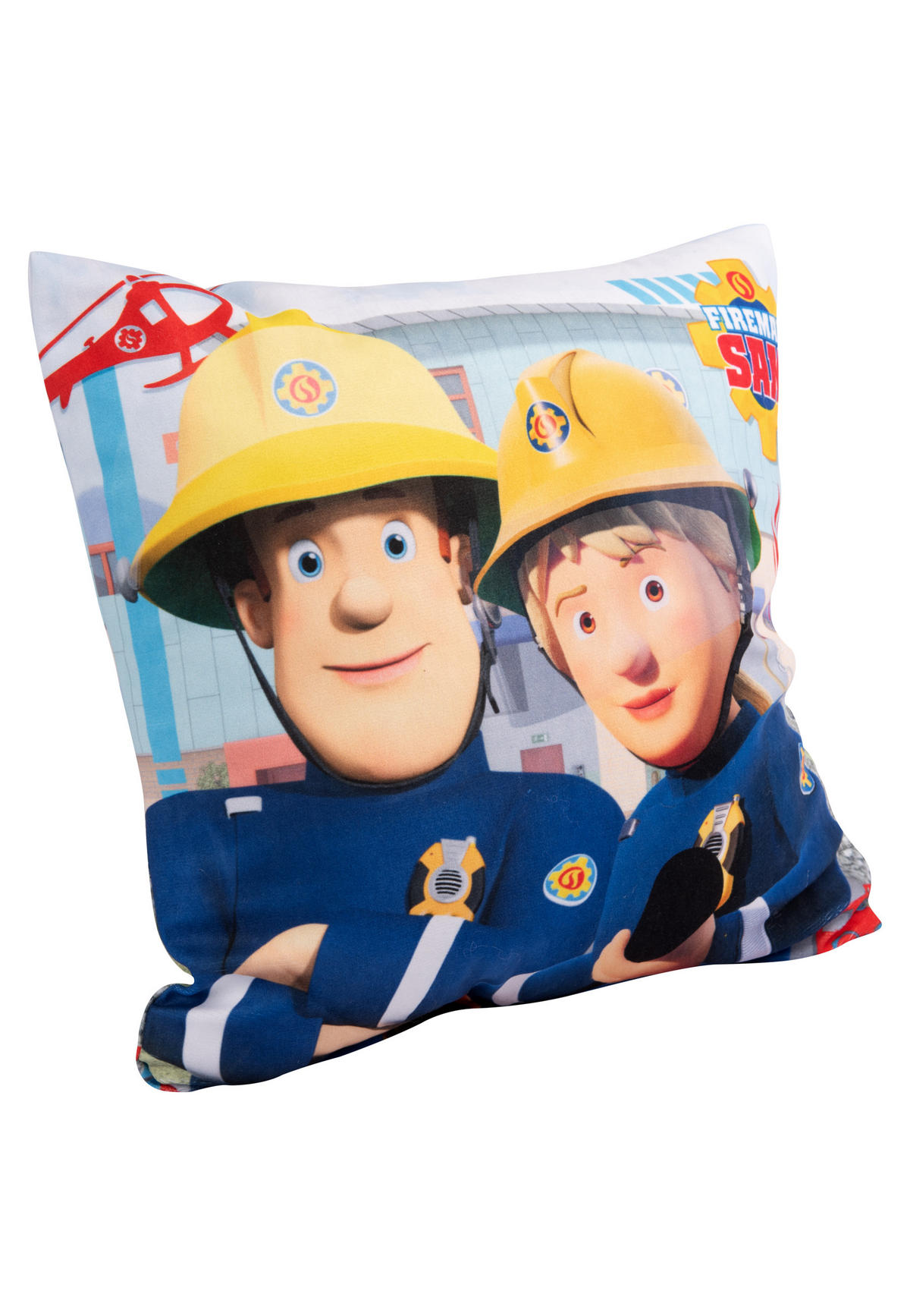KINDERKISSEN Feuerwehrmann Sam Feuerwehr 30 x 30 cm - Multicolor, Textil (30/30cm) - Chiemsee