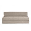 2-SITZER Schlafsofa Taupefarbener Stoff KATY - Taupe, Textil (81/51/132cm) - Miliboo