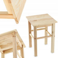 KÜCHENHOCKER aus Holz 44 x 30 cm - Naturfarben, Holz (30/44cm) - KADAX