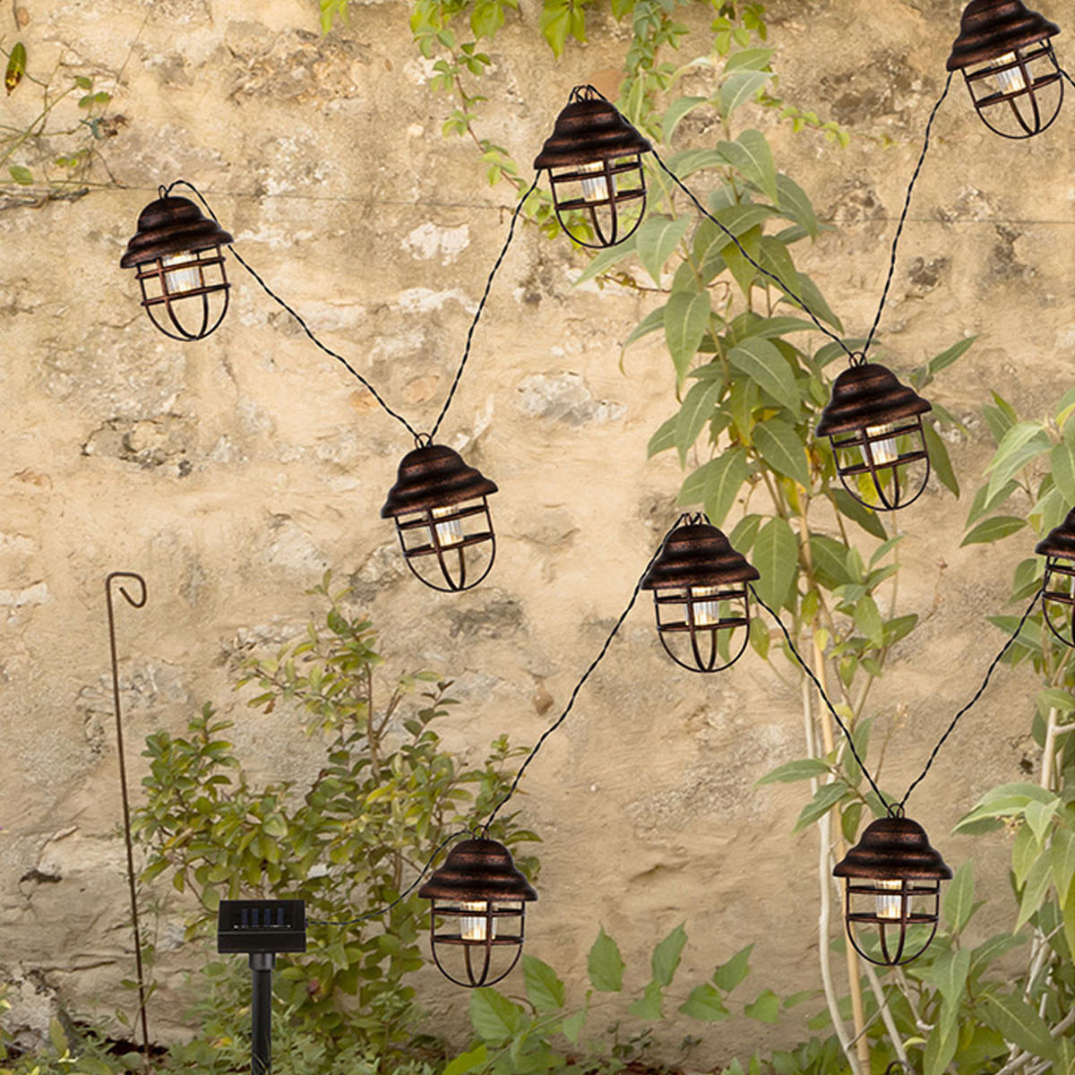 LED AUSSENLEUCHTE Rostoptik Braun - Braun, Metall (430/8/11cm) - Globo Lighting