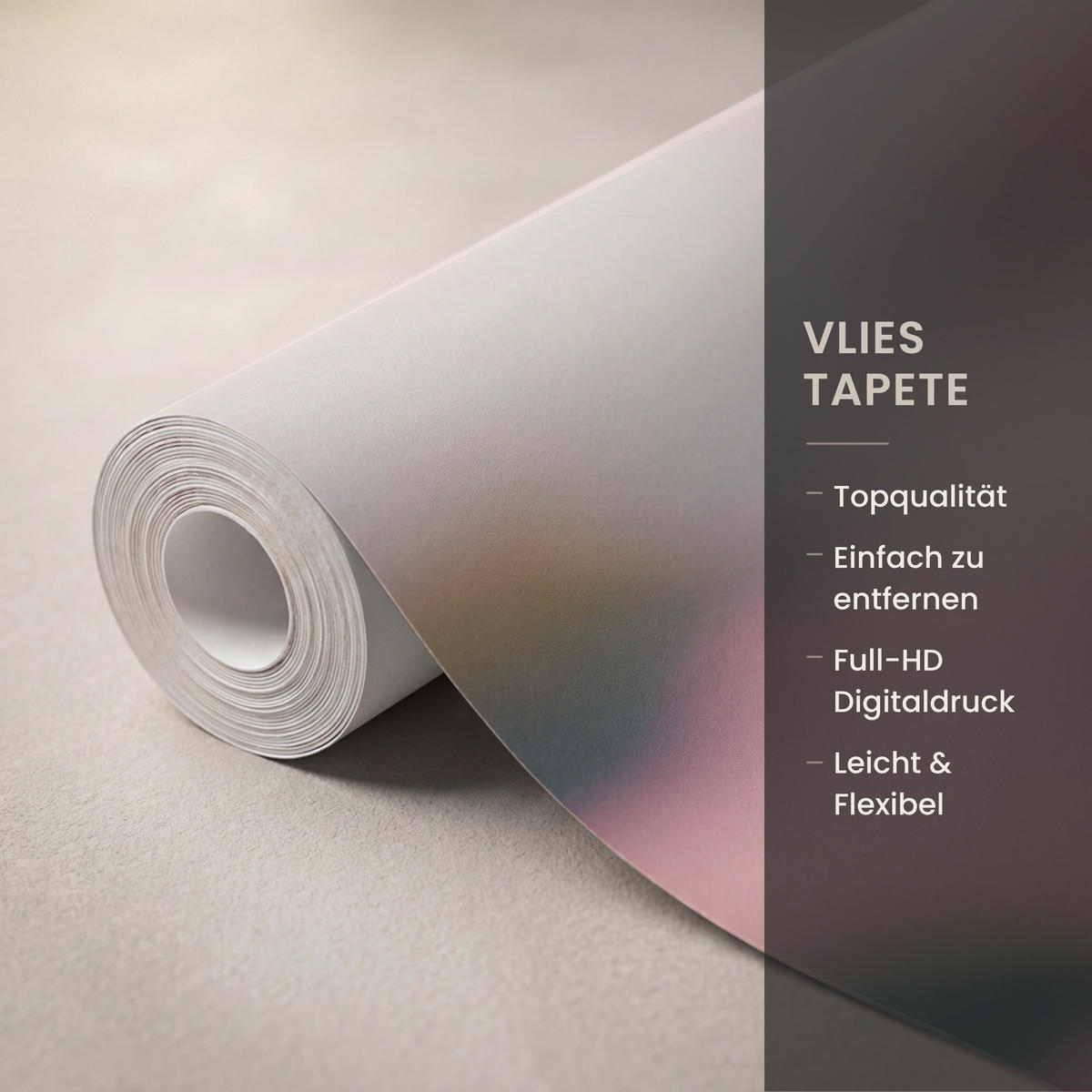 TAPETE - Blumen - Lila - Unscharf - 200x200 cm - Rosa, Papier (200/200cm) - OnlyWow