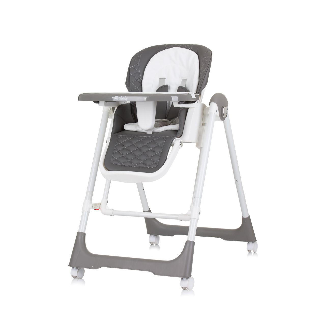 HOCHSTUHL 2 in 1 Milk Shake dunkelgrau verstellbar, Babyschaukel, Räder - Grau, Kunststoff (53/100/86cm) - Chipolino