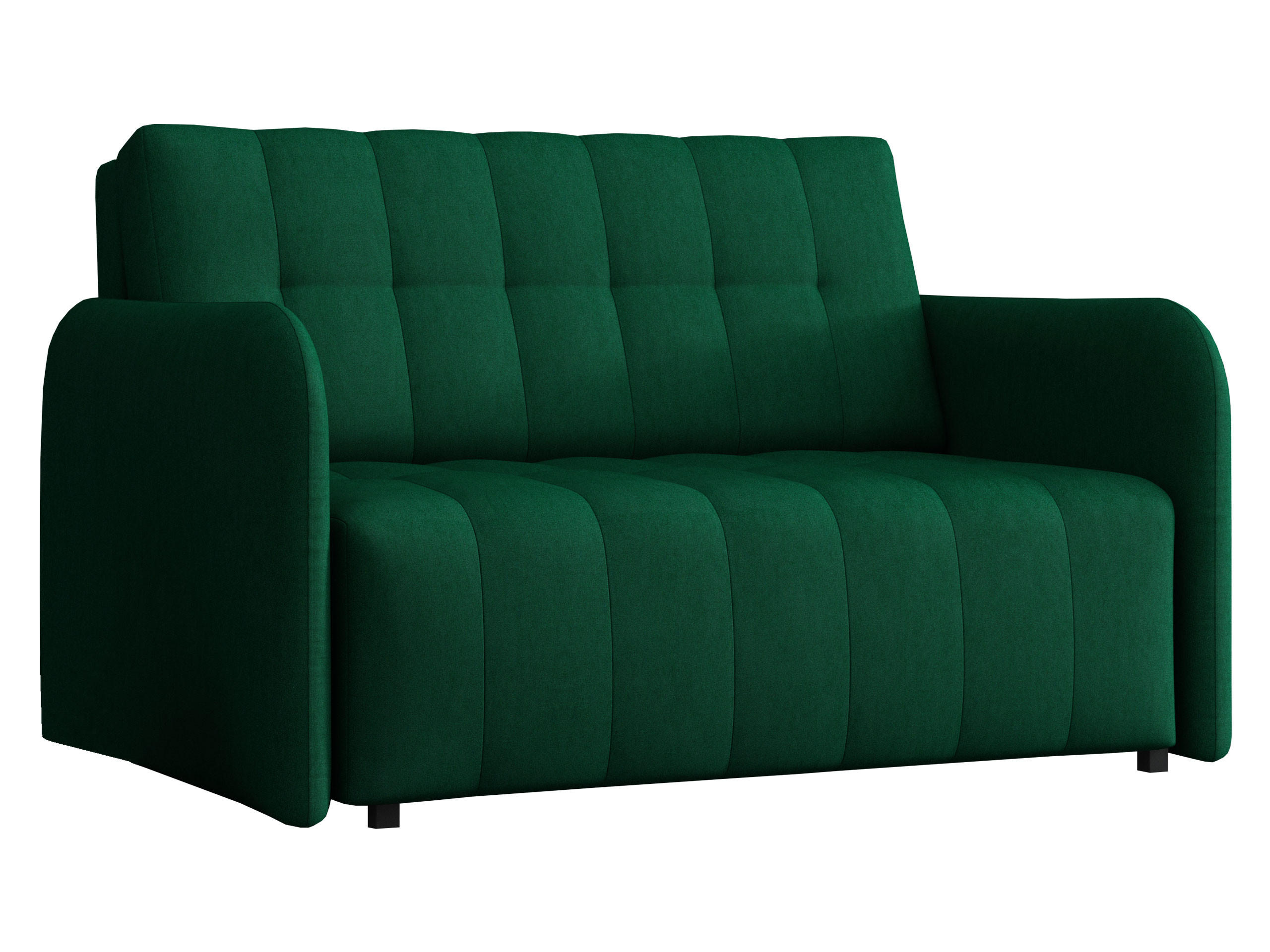 SCHLAFSOFA Viva Grand II - Smaragdgrün/Schwarz, Holz/Kunststoff (125/85/95cm) - MIRJAN24