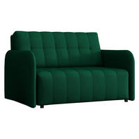 SCHLAFSOFA Viva Grand II - Smaragdgrün/Schwarz, Holz/Kunststoff (125/85/95cm) - MIRJAN24