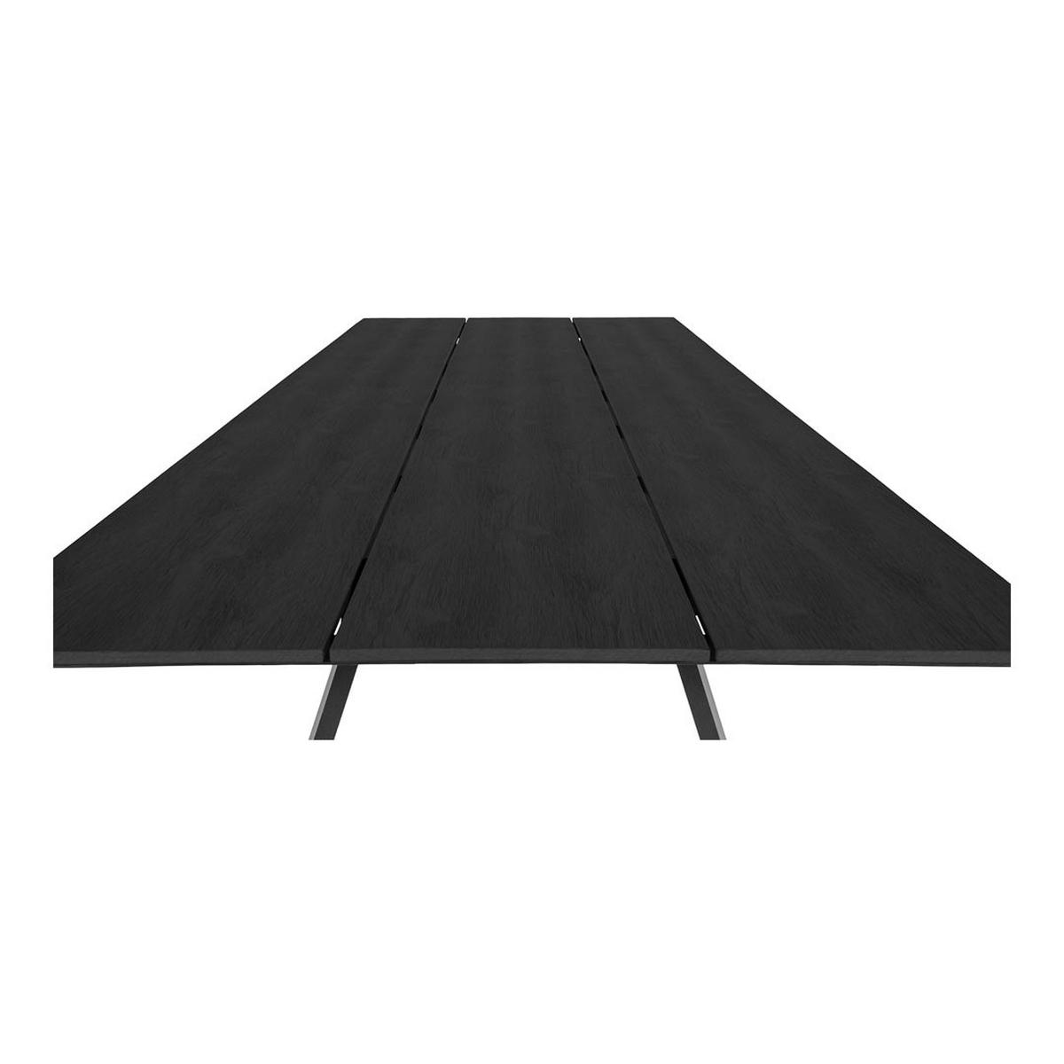 GARTENTISCH Schwarz - Schwarz, Holzwerkstoff (220/100/74cm) - ebuy24
